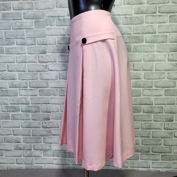 Mary Crafts Womens 8 Pink Top and Skirt Suit Set Barbiecore Retro Pinup JackieO - Picture 6 of 9